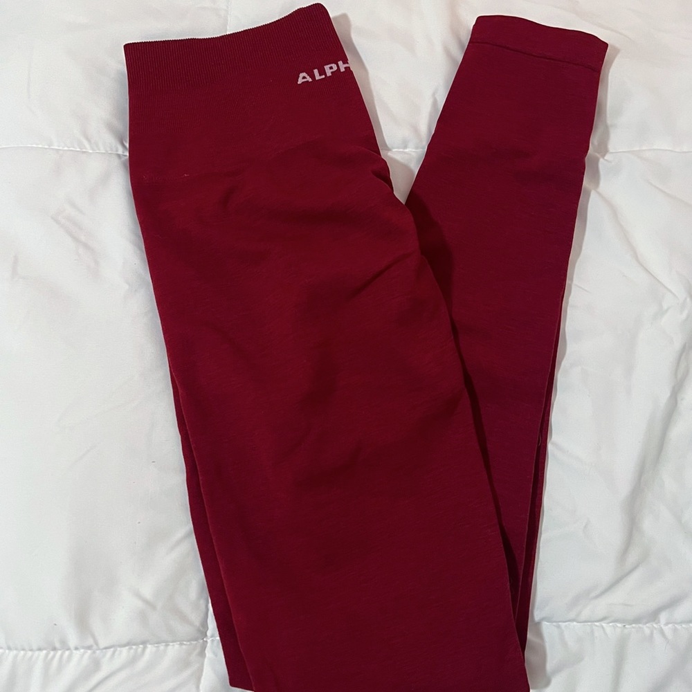 Alphalete Amplify Scarlet Leggings Size Small